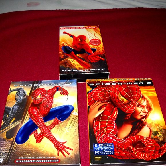 Spiderman Other - Spiderman Movies 1,2,3 "Great Condition"